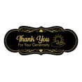 thumbnail image 1 of Signs ByLITA Designer Thank You for Your Generosity Sign (Black Gold) - Medium, 1 of 8