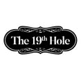 thumbnail image 1 of Signs ByLITA Designer The 19th Hole Sign (Black) - Large, 1 of 8
