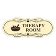 thumbnail image 1 of Signs ByLITA Designer Therapy Room Sign (Ivory/Dark Brown) - Large, 1 of 5