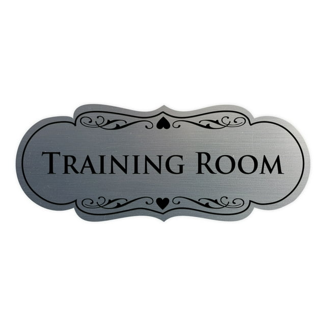 Signs ByLITA Designer Training Room Sign (Brushed Silver) - Large