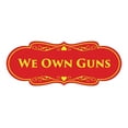 thumbnail image 1 of Signs ByLITA Designer We Own Guns Sign (Red/Yellow) - Small, 1 of 5