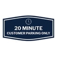thumbnail image 1 of Signs ByLITA Fancy 20 minute Customer Parking Only Sign (Navy Blue / White) - Medium, 1 of 8