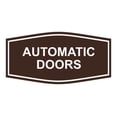 thumbnail image 1 of Signs ByLITA Fancy Automatic Doors Sign (Dark Brown) - Large, 1 of 5