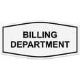 thumbnail image 1 of Signs ByLITA Fancy Billing Department Sign - Laser-Engraved Lettering | Durable ABS Plastic | Vibrant Colors | Powerful Foam Tape (White) - Small, 1 of 3