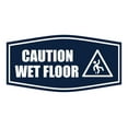 thumbnail image 1 of Signs ByLITA Fancy Caution Wet Floor Durable ABS Plastic Laser Engraved Easy Installation Elegant Design Sign (Navy Blue / White) - Medium, 1 of 6