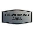 thumbnail image 1 of Signs ByLITA Fancy Co-Working Area Sign (Brushed Silver) - Medium, 1 of 5