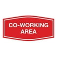 thumbnail image 1 of Signs ByLITA Fancy Co-Working Area Sign (Red) - Large, 1 of 5