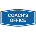 thumbnail image 1 of Signs ByLITA Fancy Coach's Office Sign - Laser-Engraved Lettering | Durable ABS Plastic | Vibrant Colors | Powerful Foam Tape (Blue) - Medium, 1 of 2