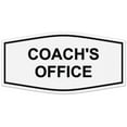 thumbnail image 1 of Signs ByLITA Fancy Coach's Office Sign - Laser-Engraved Lettering | Durable ABS Plastic | Vibrant Colors | Powerful Foam Tape (White) - Small, 1 of 2