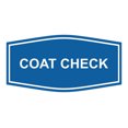 thumbnail image 1 of Signs ByLITA Fancy Coat Check Sign (Blue) - Small, 1 of 5