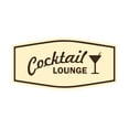 thumbnail image 1 of Signs ByLITA Fancy Cocktail Lounge Sign (Ivory/Dark Brown) - Large, 1 of 6