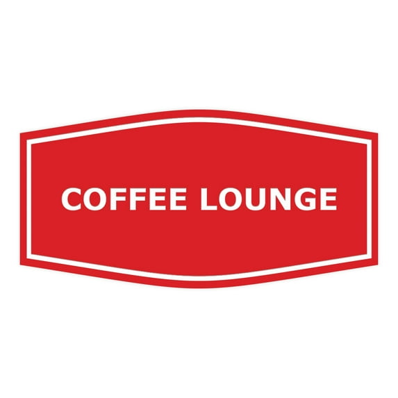 Signs ByLITA Fancy Coffee Lounge Sign (Red) - Medium