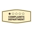 thumbnail image 1 of Signs ByLITA Fancy Complaints Department Funny Office Sign (Ivory/Dark Brown) - Medium, 1 of 6