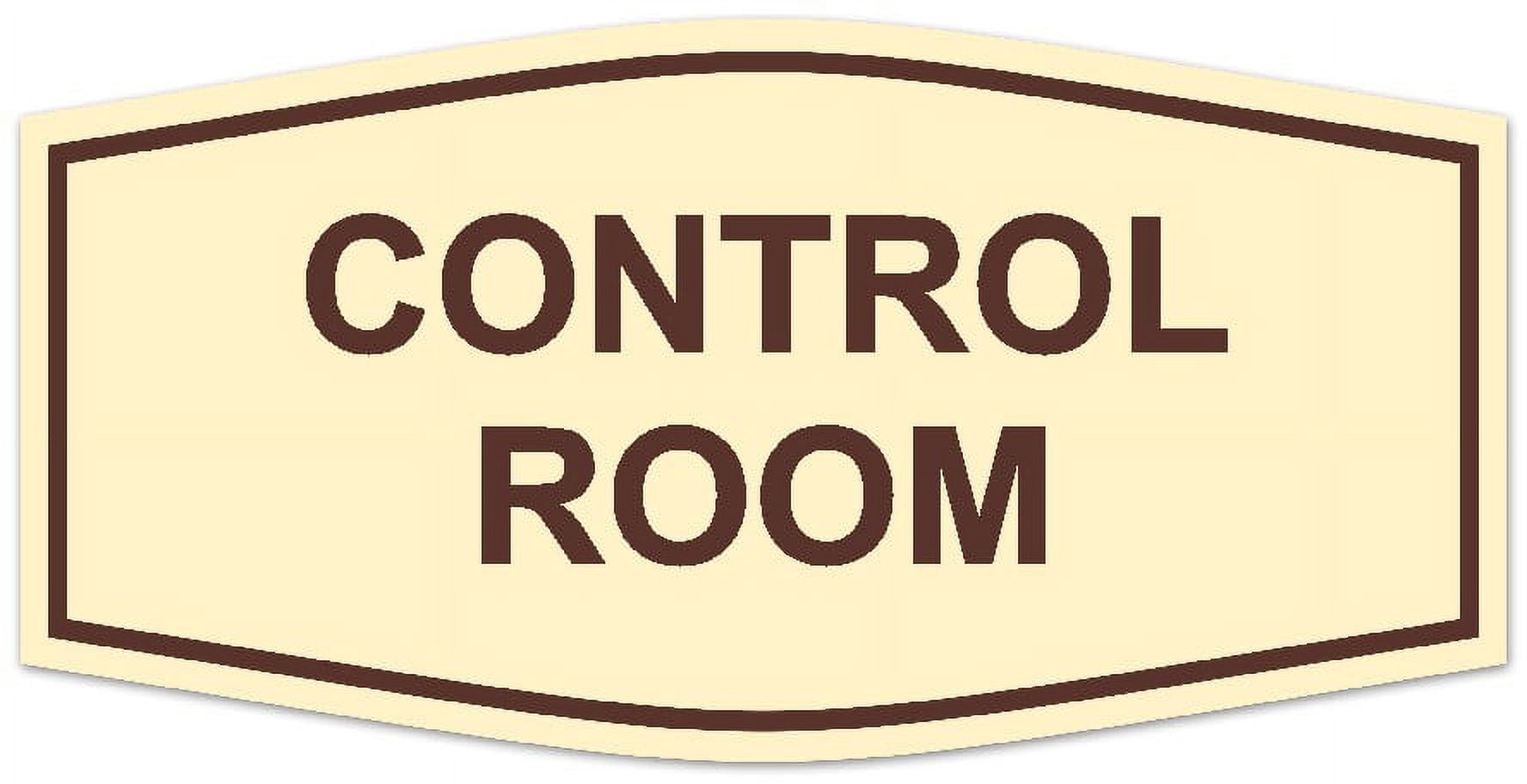 Fancy Room Sign Signs ByLITA Fancy Control Room Sign - Laser-Engraved Lettering ...