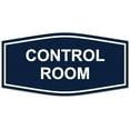 thumbnail image 1 of Signs ByLITA Fancy Control Room Sign - Laser-Engraved Lettering | Durable ABS Plastic | Vibrant Colors | Powerful Foam Tape (Navy Blue / White) - Medium, 1 of 2