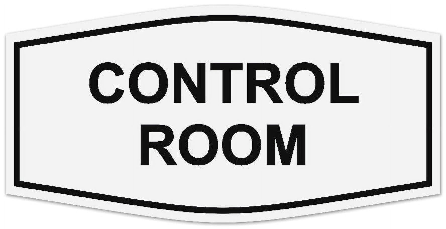 Fancy Lettering Self Control Signs ByLITA Fancy Control Room Sign - Laser-Engraved Lettering ...