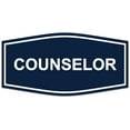 thumbnail image 1 of Signs ByLITA Fancy Counselor Sign - Laser-Engraved Lettering | Durable ABS Plastic | Vibrant Colors | Powerful Foam Tape (Navy Blue / White) - Small, 1 of 2