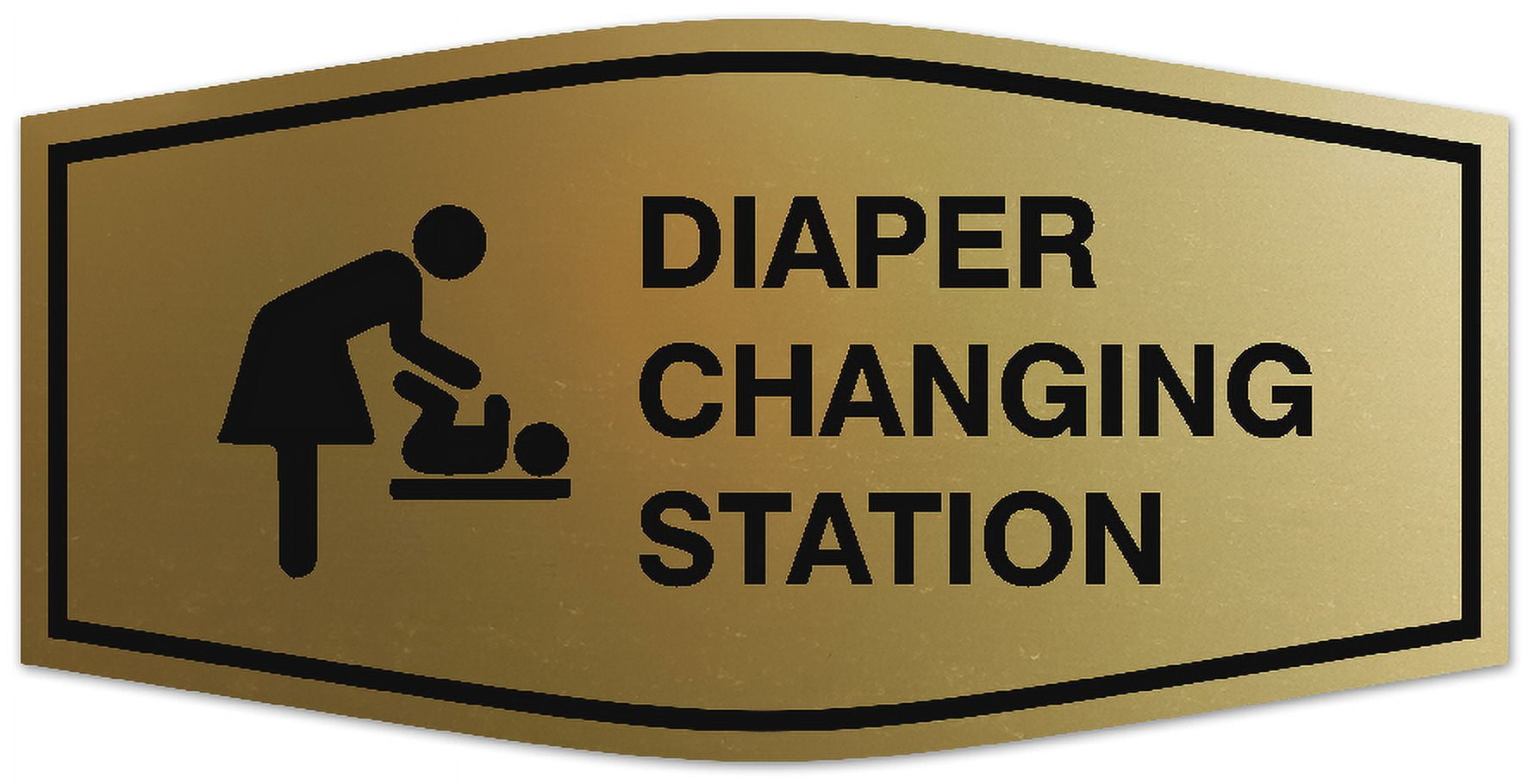 Signs ByLITA Fancy Diaper changing station Sign LaserEngraved
