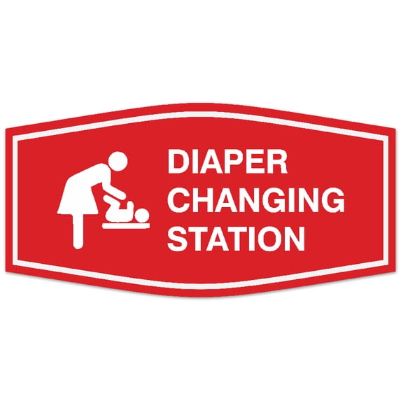 Signs ByLITA Fancy Diaper changing station Sign - Laser-Engraved ...