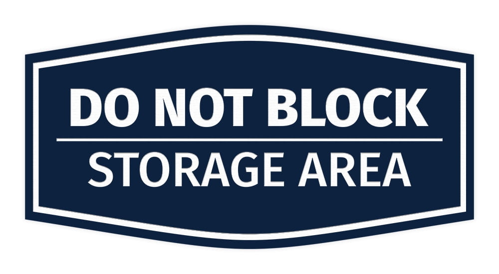Do Not Store Boxes Sign Signs ByLITA Fancy Do Not Block Storage Area Durable ABS Plastic Laser ...
