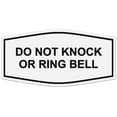 thumbnail image 1 of Signs ByLITA Fancy Do Not Knock Or Ring Bell Sign - Laser-Engraved Lettering | Durable ABS Plastic | Vibrant Colors | Powerful Foam Tape (White) - Medium, 1 of 2