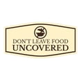 thumbnail image 1 of Signs ByLITA Fancy Don't Leave Food Uncovered Sign (Ivory/Dark Brown) - Medium, 1 of 8