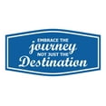 thumbnail image 1 of Signs ByLITA Fancy Embrace the Journey, Not Just the Destination Durable ABS Plastic | Laser Engraved | Easy Installation | Elegant Design Sign (Blue) - Medium, 1 of 6