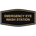 thumbnail image 1 of Signs ByLITA Fancy Emergency Eye Wash Station Sign - Laser-Engraved Lettering | Durable ABS Plastic | Vibrant Colors | Powerful Foam Tape (Black Gold) - Medium, 1 of 3