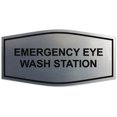 thumbnail image 1 of Signs ByLITA Fancy Emergency Eye Wash Station Sign - Laser-Engraved Lettering | Durable ABS Plastic | Vibrant Colors | Powerful Foam Tape (Brushed Silver) - Small, 1 of 3