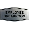 thumbnail image 1 of Signs ByLITA Fancy Employee Breakroom Sign - Laser-Engraved Lettering | Durable ABS Plastic | Vibrant Colors | Powerful Foam Tape (Brushed Silver) - Small, 1 of 2