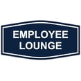 thumbnail image 1 of Signs ByLITA Fancy Employee Lounge Sign - Laser-Engraved Lettering | Durable ABS Plastic | Vibrant Colors | Powerful Foam Tape (Navy Blue / White) - Large, 1 of 2