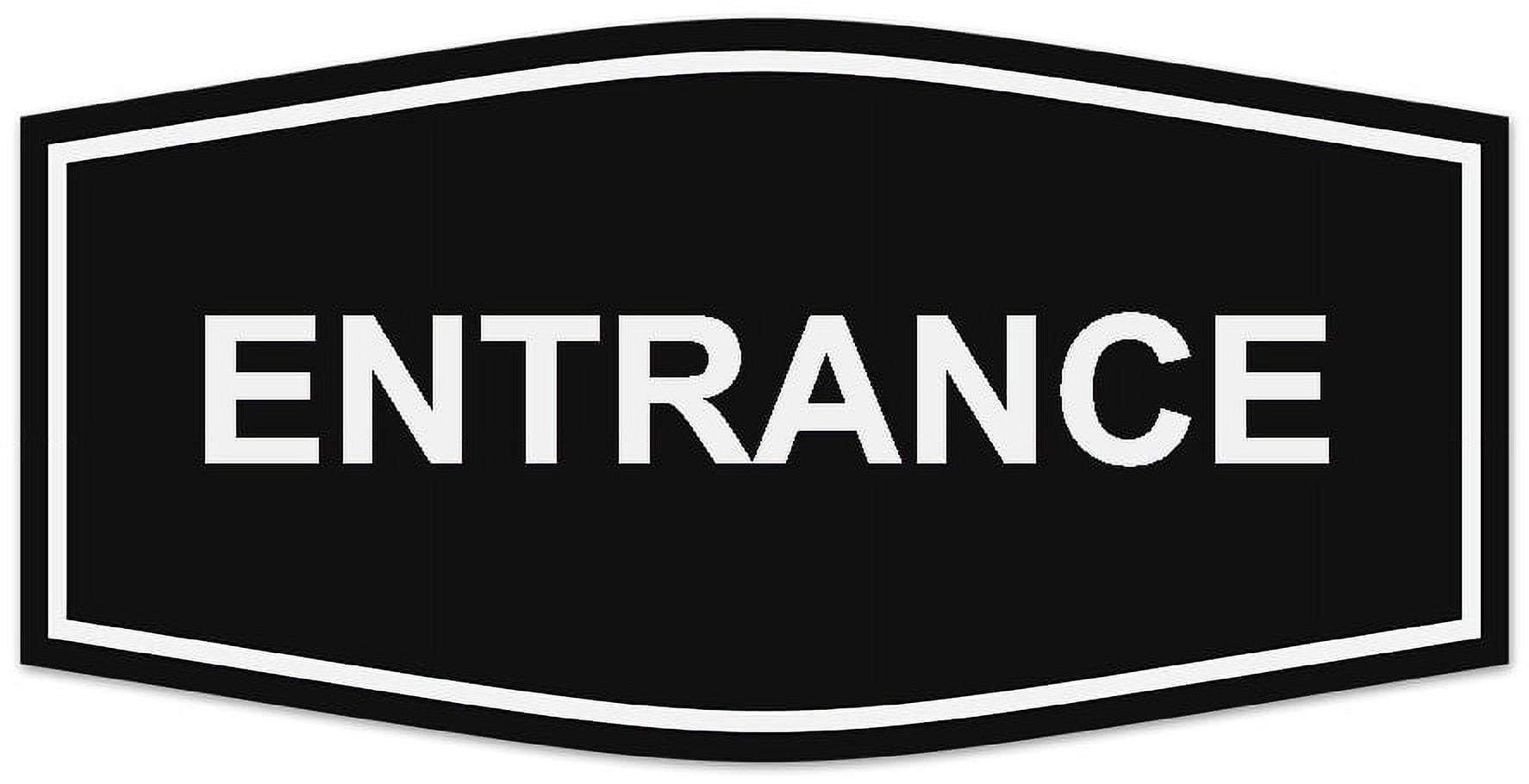 Fancy Stretch Sign Signs ByLITA Fancy Entrance Sign - Laser-Engraved Lettering | Durable ...