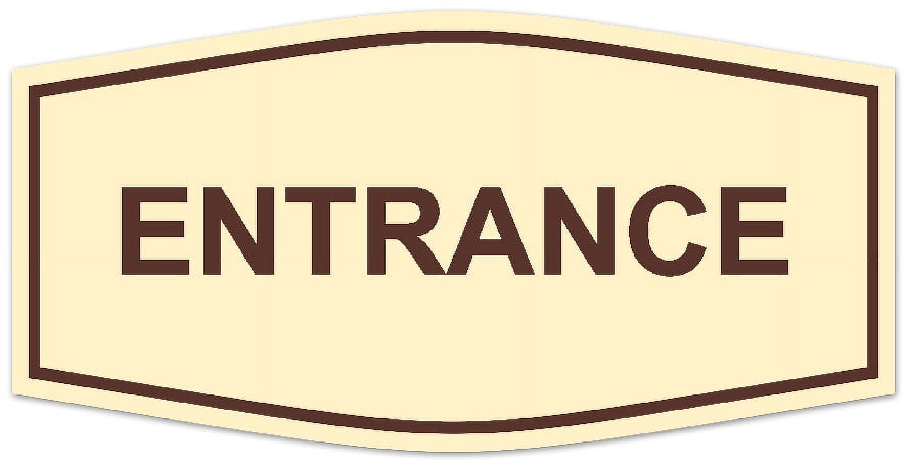 Fancy Stretch Sign Signs ByLITA Fancy Entrance Sign - Laser-Engraved Lettering | Durable ...