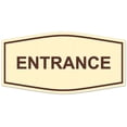 thumbnail image 1 of Signs ByLITA Fancy Entrance Sign - Laser-Engraved Lettering | Durable ABS Plastic | Vibrant Colors | Powerful Foam Tape (Ivory/Dark Brown) - Small, 1 of 2