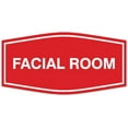 thumbnail image 1 of Signs ByLITA Fancy Facial room Sign - Laser-Engraved Lettering | Durable ABS Plastic | Vibrant Colors | Powerful Foam Tape Sign (Red) - Small, 1 of 1