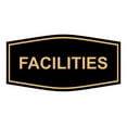 thumbnail image 1 of Signs ByLITA Fancy Facilities Sign (Black Gold) - Medium, 1 of 5