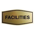 thumbnail image 1 of Signs ByLITA Fancy Facilities Sign (Brushed Gold) - Large, 1 of 5