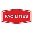 thumbnail image 1 of Signs ByLITA Fancy Facilities Sign (Red) - Medium, 1 of 5