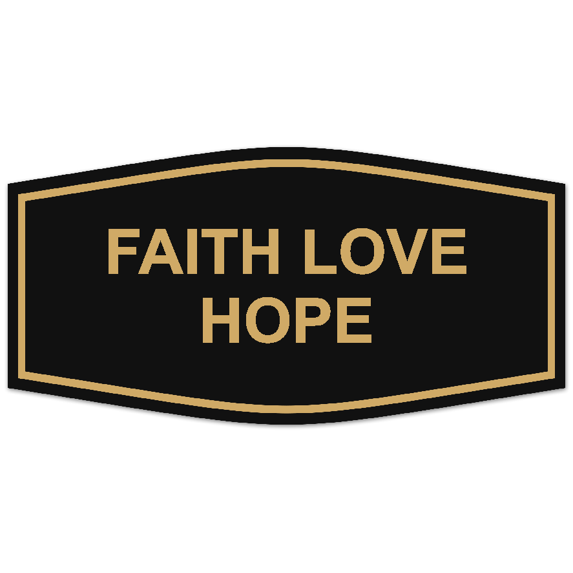 Signs ByLITA Fancy Faith Love Hope Sign - Laser-Engraved Lettering ...