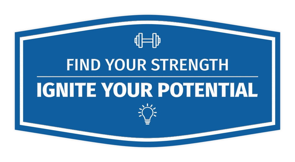 Signs ByLITA Fancy Find Your Strength, Ignite Your Potential Durable ...
