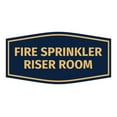 thumbnail image 1 of Signs ByLITA Fancy Fire Sprinkler Riser Room Sign - Laser-Engraved Lettering | Durable ABS Plastic | Vibrant Colors | Powerful Foam Tape (Navy Blue/Gold) - Medium, 1 of 2