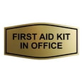 thumbnail image 1 of Signs ByLITA Fancy First Aid Kit in Office Sign (Brushed Gold) - Small, 1 of 5