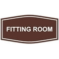 thumbnail image 1 of Signs ByLITA Fancy Fitting Room Sign - Laser-Engraved Lettering | Durable ABS Plastic | Vibrant Colors | Powerful Foam Tape (Dark Brown) - Large, 1 of 2
