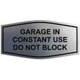 thumbnail image 1 of Signs ByLITA Fancy Garage In Constant Use, Do Not Block Sign - Laser-Engraved Lettering | Durable ABS Plastic | Vibrant Colors | Powerful Foam Tape (Brushed Silver) - Medium, 1 of 2