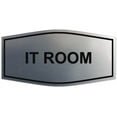 thumbnail image 1 of Signs ByLITA Fancy IT Room Sign - Laser-Engraved Lettering | Durable ABS Plastic | Vibrant Colors | Powerful Foam Tape (Brushed Silver) - Large, 1 of 2