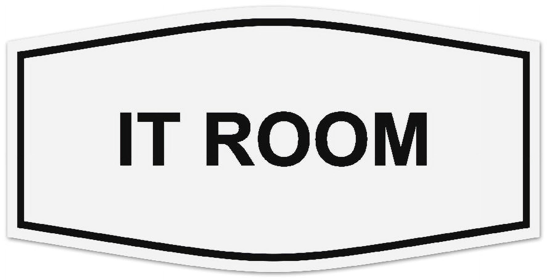 Fancy Room Sign Signs ByLITA Fancy IT Room Sign - Laser-Engraved Lettering | Durable ...
