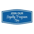 thumbnail image 1 of Signs ByLITA Fancy Join Our Loyalty Program Easy Installation | Durable Construction | Barbers | Grooming and Styling | Hair Sign (Blue) - Small, 1 of 9