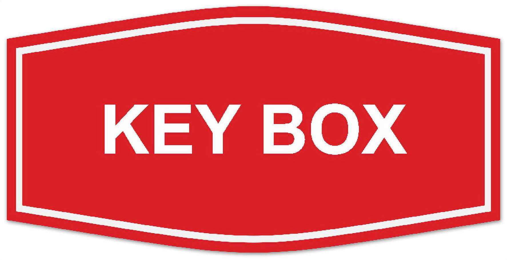 Mailbox Key Sign Signs ByLITA Fancy Key Box Sign - Laser-Engraved Lettering | Durable ...