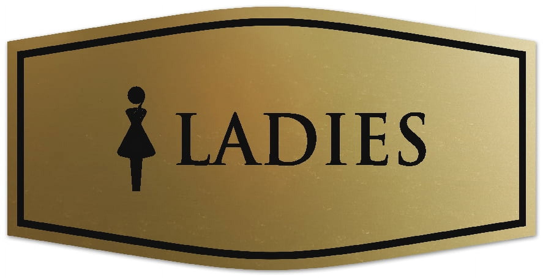 Fancy Stretch Sign Signs ByLITA Fancy Ladies figurine Sign - Laser-Engraved Lettering ...