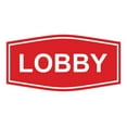 thumbnail image 1 of Signs ByLITA Fancy Lobby Sign (Red) - Medium, 1 of 5